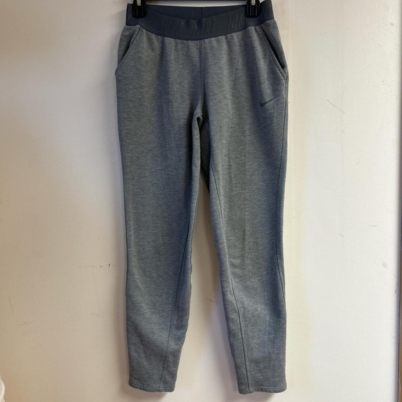 Nike Dri Fit Sportswear Jogger Sweatpants Fleece Gray Waist Band cotton size S - Picture 2 of 9
